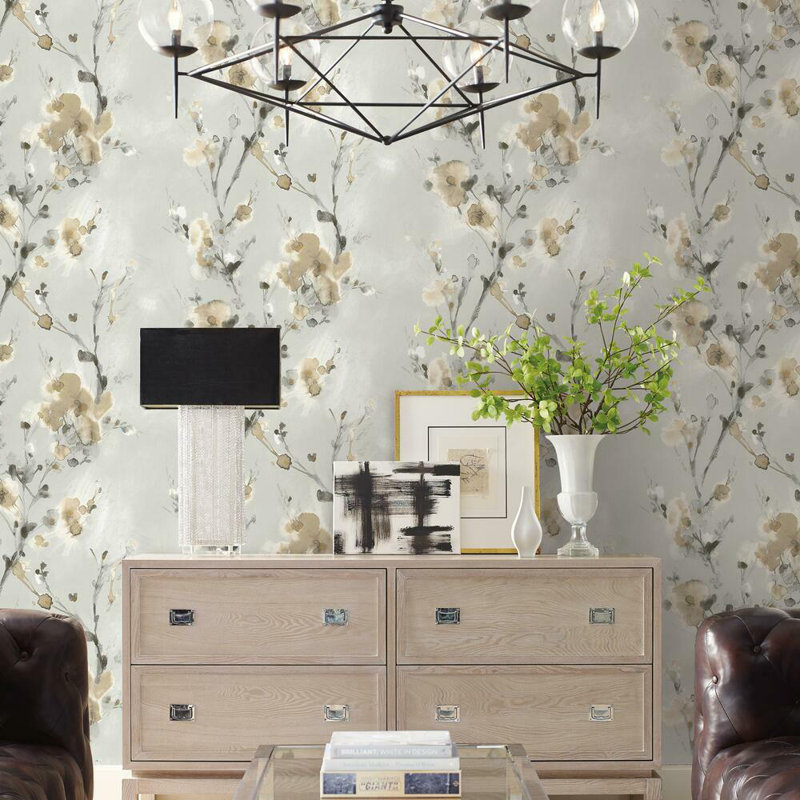 Striped Peel & Stick Wallpaper Roll, Neutral