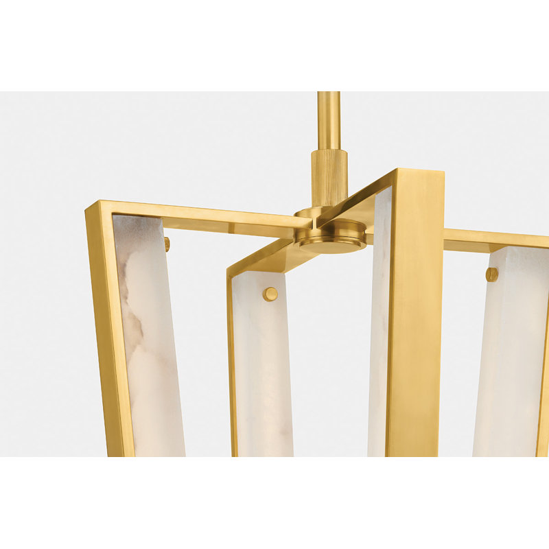 EDGEMERE PENDANT, Brass, 27.75" H x 16" W x 16" D