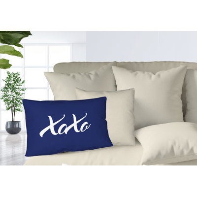Housse et insert de coussin rectangulaire Asox Xoxo