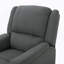 Fauteuil inclinable oscillant en tissu gris anthracite avec fauteuil inclinable manuel-579028152