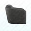 Fauteuil d'appoint pivotant gris