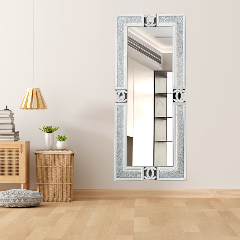 Floor Mirror 72" Rectangular With 3 Color LED changing light