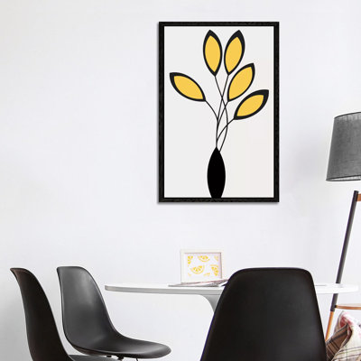 Cinco - Yellow by Kubistika - Print on Canvas