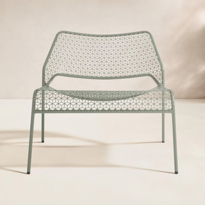 Hot Mesh Powder Coated Steel Outdoor Armless Lounge Chair
