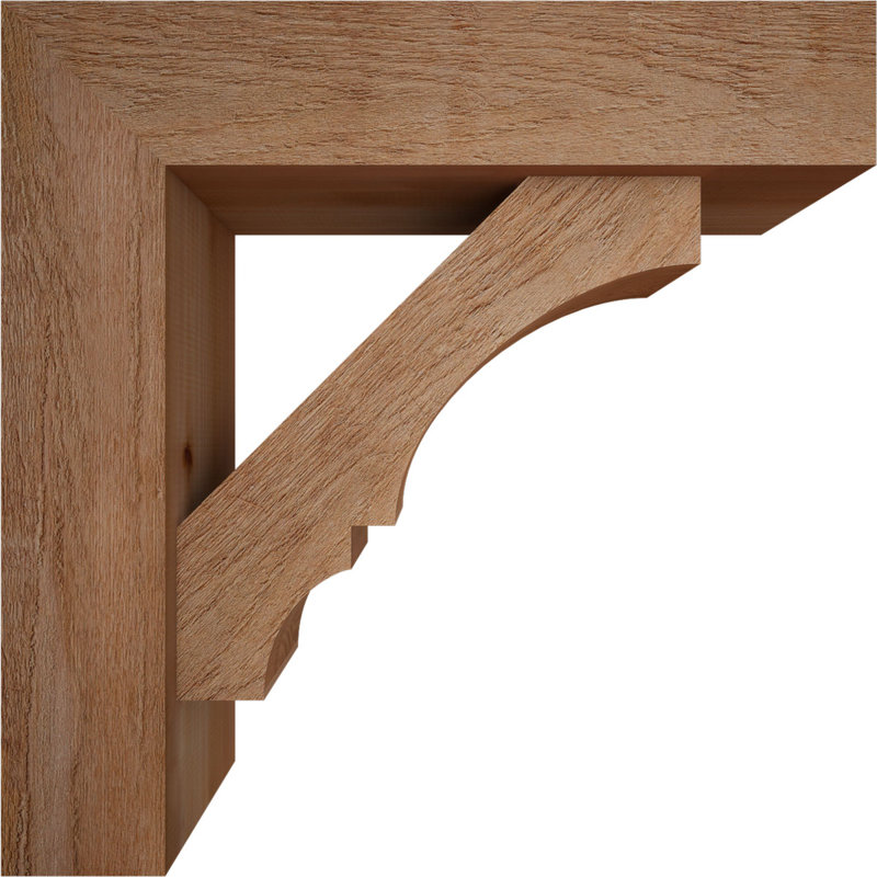 Support de bloc Balboa avec entretoise décalée, 32 x 32, Cèdre rouge occidental de l 8 po (scié brut)