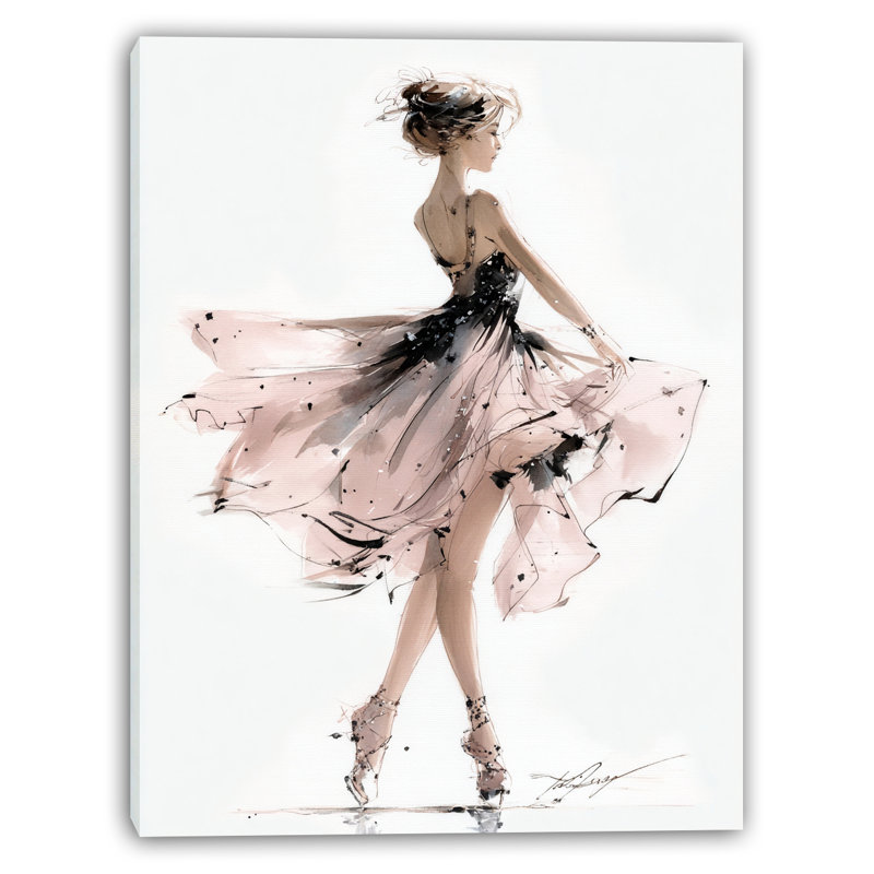 Dancing Grace Wrapped Canvas Wall Art, 24" H x 16" W