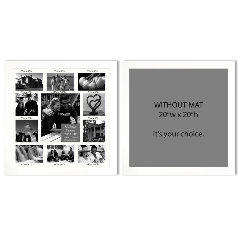 Ensemble de cadres photo 20 "x 20" Ekaterina, Blanc