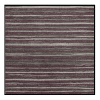 Tapis noir à rayures horizontales lavable à la machine