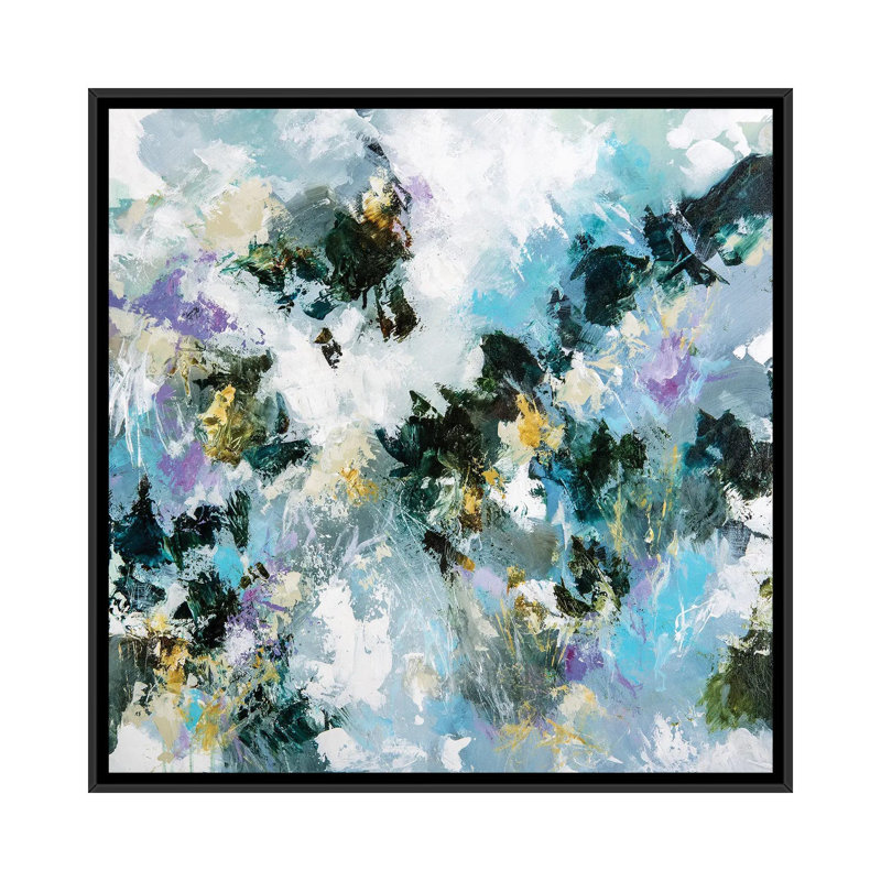 Reproduction d’art graphique, "respirant l’ombre" par Cristina dalla Valentina, Pas de tapis, Toile avec cadre noir