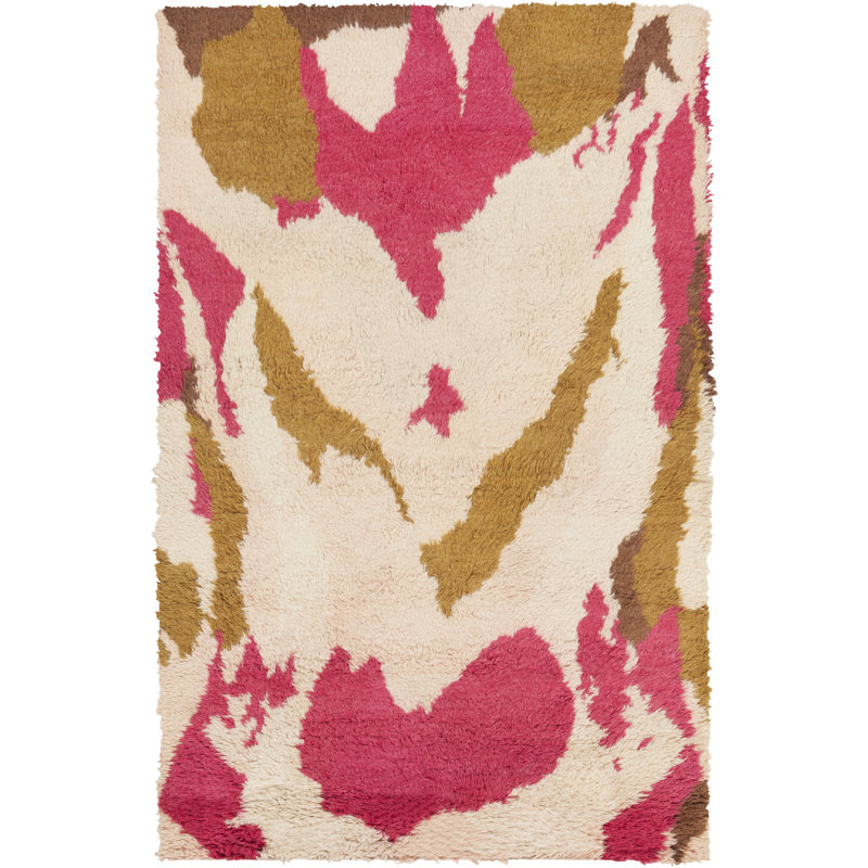 Leora Wool Abstract Indoor Rug, Rectangle 8' x 11'
