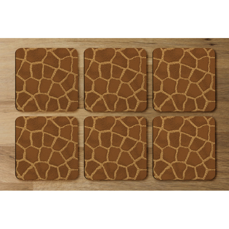 Square 6 Piece Coaster Set