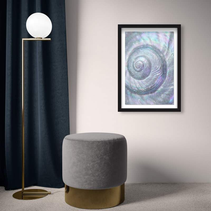 Sea Spiral Shadowbox Nautical & Beach Print by Oliver Gal, Black Frame, 10 x 15, 37.5"H x 25.5"W, Black Shadowbox