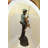 Boy Sitting on a Tree and Fishing Bronze Statue -  Size: 34"L x 28"W x 64"H. 