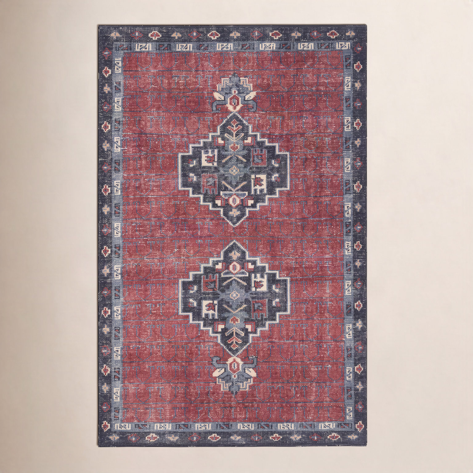 Hand-Knotted Oriental Wool Rug, Rectangle 5' x 8'