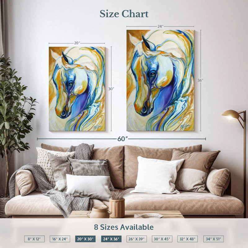 Brampt Arabian Abstract, 36" H x 24" W