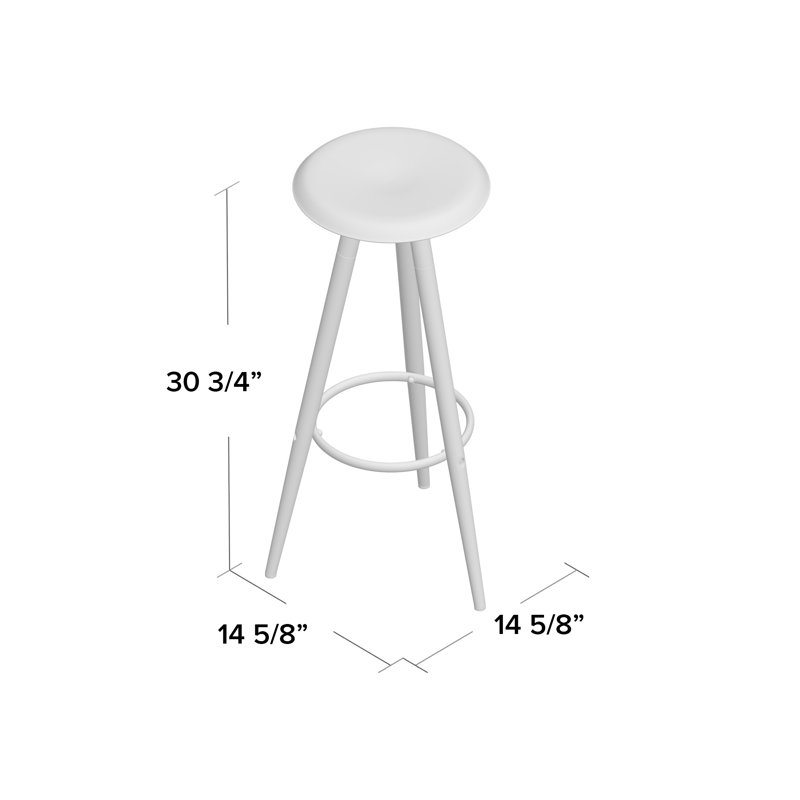 Tabouret de bar 31 po Nekoosa, Noir