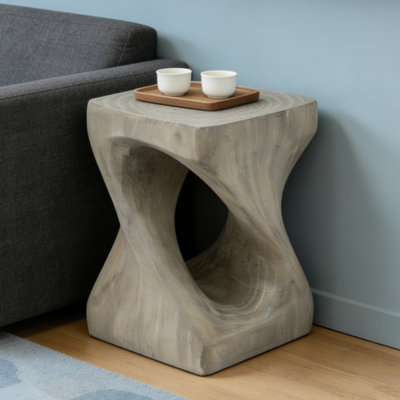 Wood-like texture Side Table