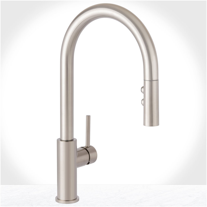 Mia 1.8 GPM Pull Down Kitchen Faucet, Champagne Gold