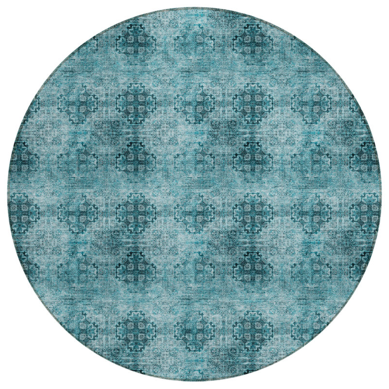 Tapis d'intérieur rond 8 pi