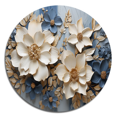 Askerby - Art floral rond en métal