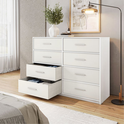 8-Drawer Dresser with Large Fabric Drawers