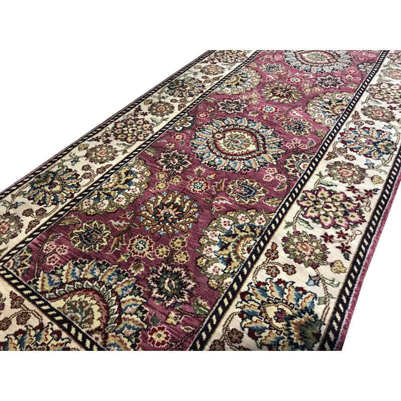Manchuria One-of-a-Kind Runner 2'6" X 9' Runner Wool Area Rug in Beige/Rust