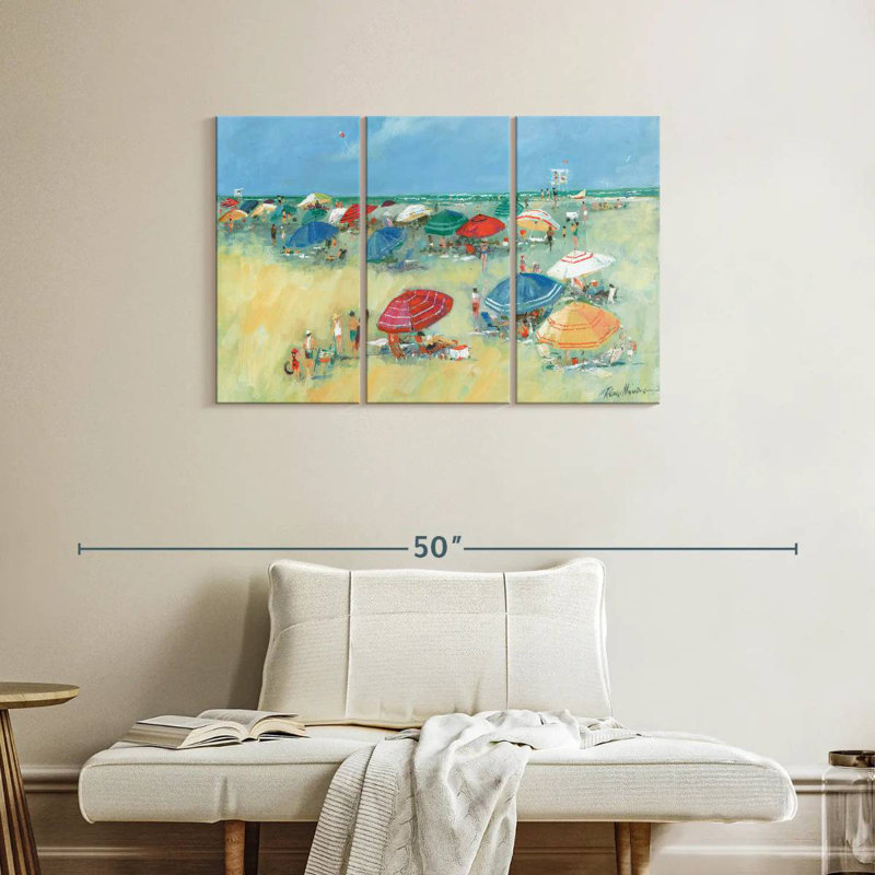 Gillard Umbrellas At The Shore I, 42" H x 65" W