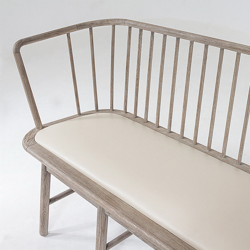 Spindle Long Bench, Beige