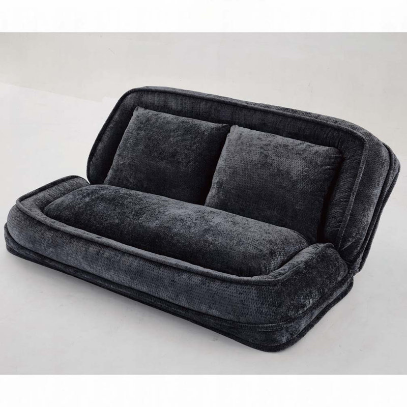 Lit double pour chien avec canapé réglable, Noir