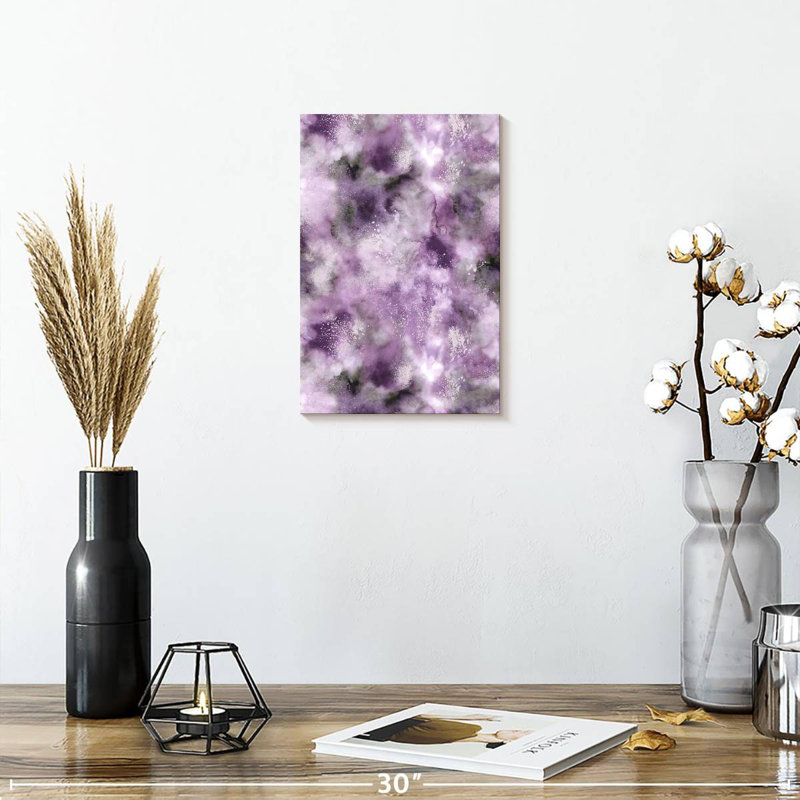 Avery marbre aquarelle très mauve Peri, H 12 po x l 8 po