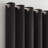 Eclipse Blackout Curtains, Darrell Thermaweave Grommet Sliding Door Curtains 84 in x 100 in, in Black-88959800