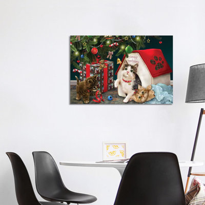 Under The Christmas Tree by Giordano Studios - Wrapped Canvas Print