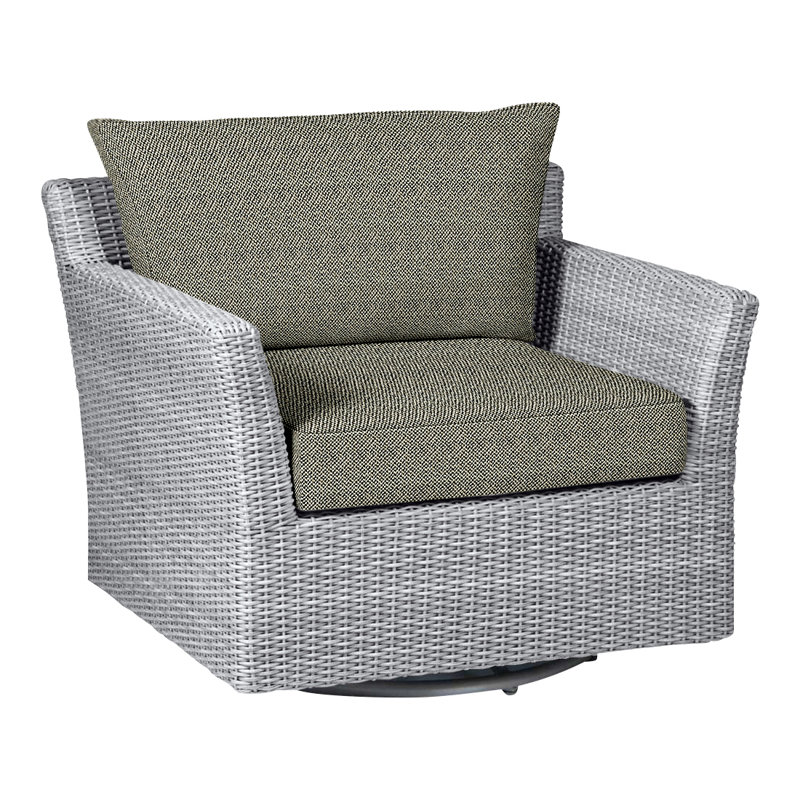 Fauteuil oscillant tissé Club - Huître, Huître, Pas de soudure, InsideOut® Rollo ‑ lin crème