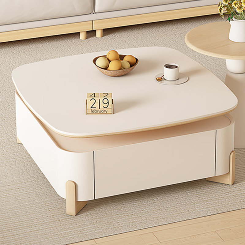 Table de bout crème à bûches crème