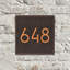 Square Modern Personalized 1-Line Wall Address Plaque-1896451970-1896451969