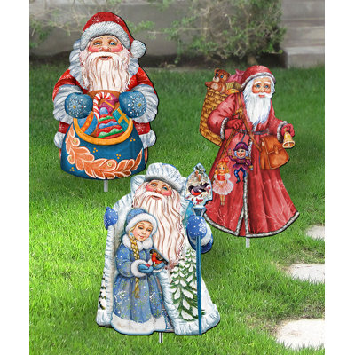 Springerville Wood People Garden Stake