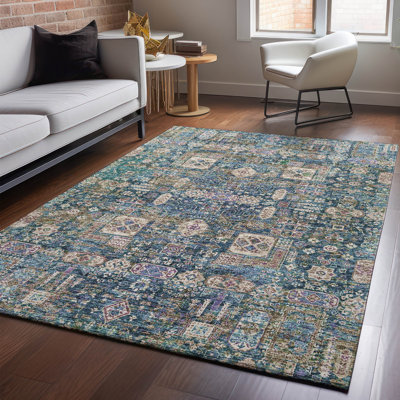 Premium Machine Washable Cerrito Green Rug