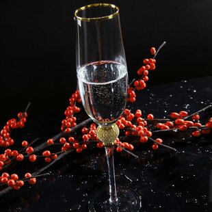 BENETI German Made Wine Glasses Set of 2 | 17oz Handmade Luxury Crystal Red & White Long Stem Wine Glasses | Unique Modern Shape, Packaged in