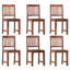 Broderick 6 -Person Solid Wood Dining Set-1927324823
