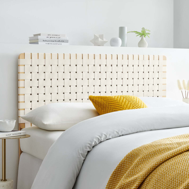 Tête de lit en bois massif Modway Sparta, Beige, Double