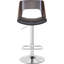 Tabouret de bar pivotant à dossier en bois cintré Bentwood