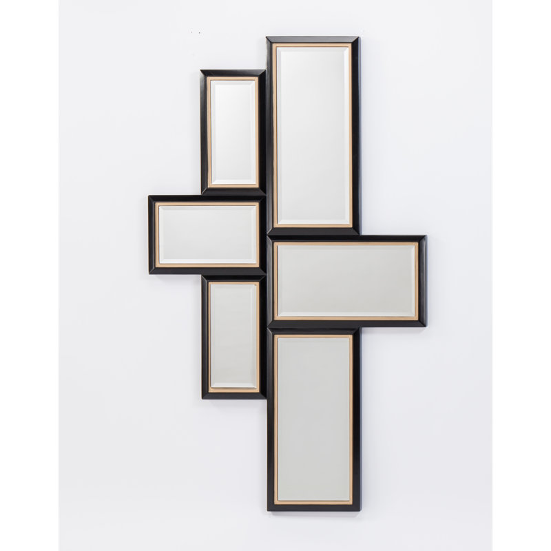 Wood Asymmetrical Wall Mirror