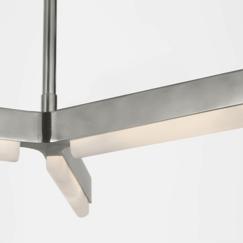 Linea LED Chandelier, Antique Nickel