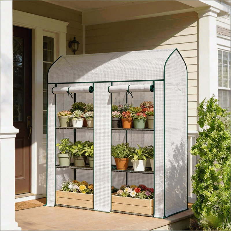 Portable Greenhouse,Spacious Mini Greenhouse, White
