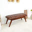 Banc en cuir véritable Cacy