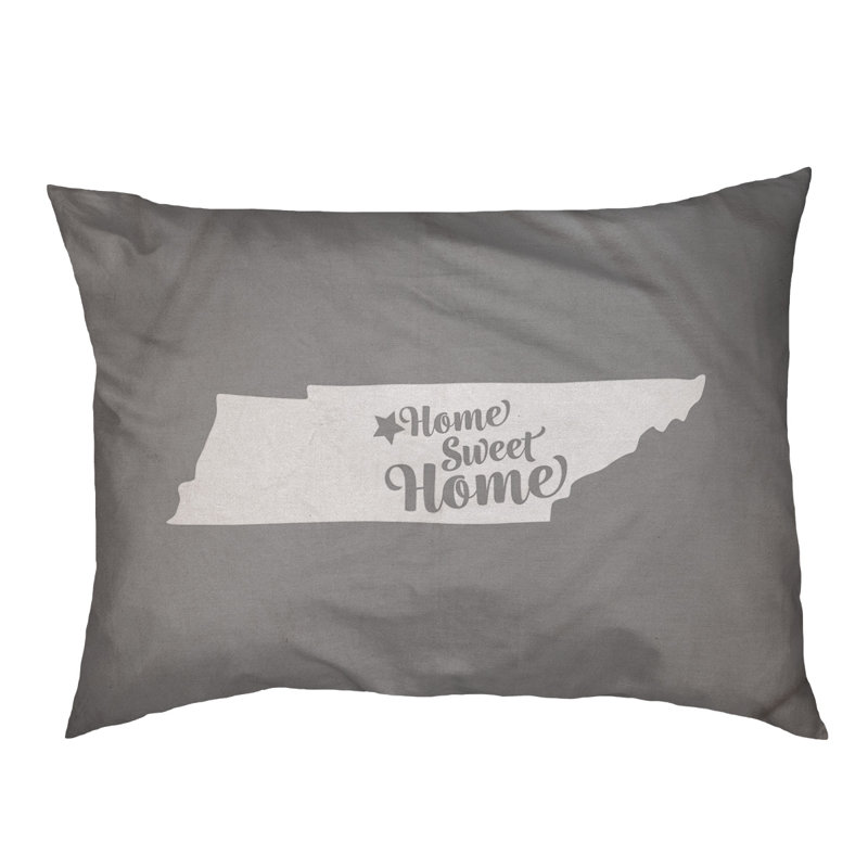 Coussin stylisé pour la maison Nashville, Grand (L 40 po x l 50 po), Gris