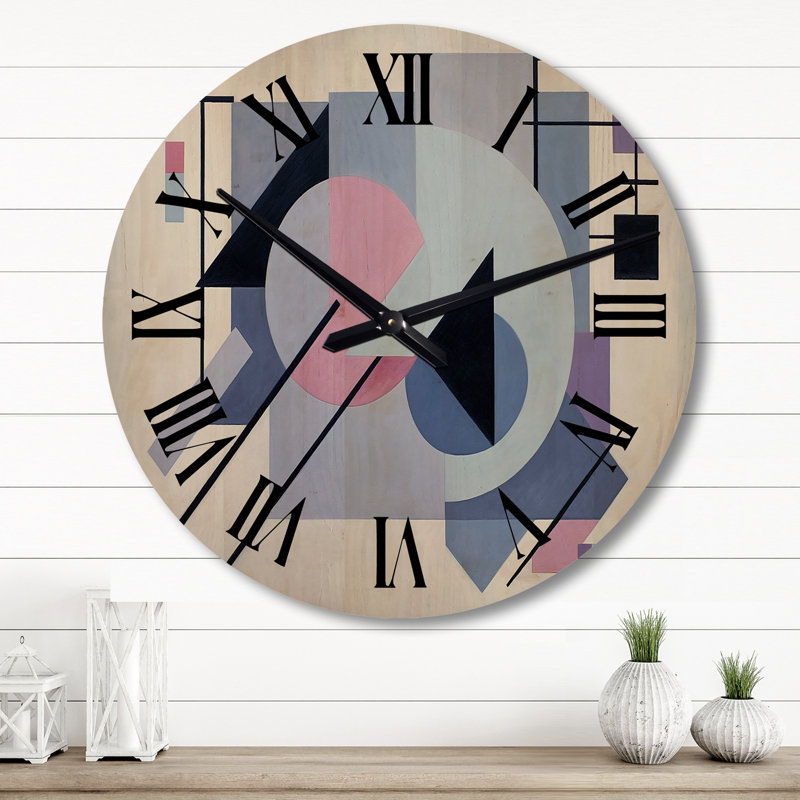 Horloge murale en bois massif Nyani, Grand
