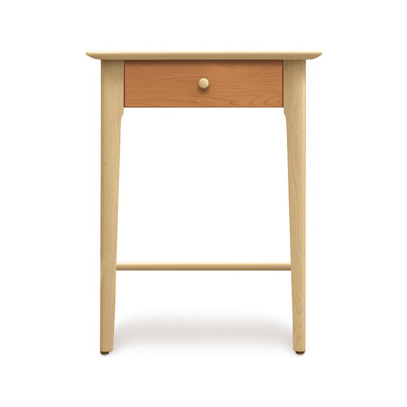 Sarah 22'' W Solid Wood Nightstand, Maple and Cherry, 28"