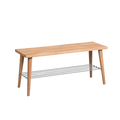 Jacqueline Solid Wood Storage Bench