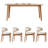 Simple rectangular dining table for home use-1545538648